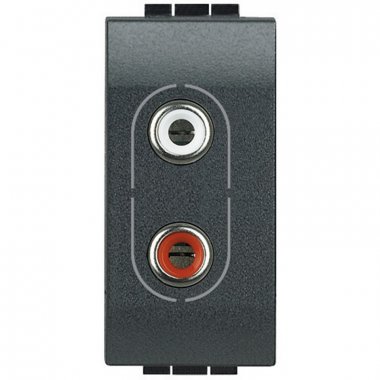 Фотография товара 'Legrand Livinglight Разъём Аудио 2хRCA L4281'