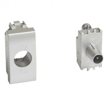 Фотография товара 'Legrand Livinglight Розетка оконечная TV для схемы шлейф Затухание - 10дБ LN4202P10'