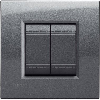 Фотография товара 'Legrand LivingLight Рамка, универсальная, 2 модуля LNA4802AC'