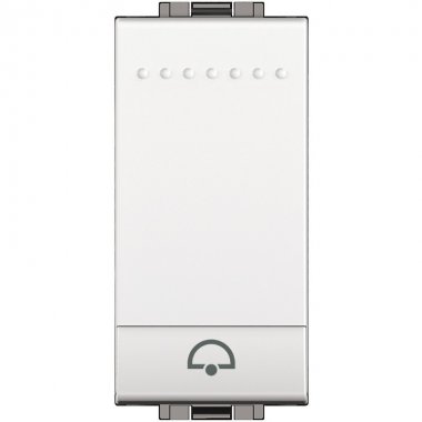 Фотография товара 'Legrand Livinglight Кнопка (NO) с символом Звонок, 1 модуль N4042N'