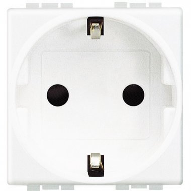 Фотография товара 'Legrand LivingLight Розетка силовая 2К+З с автоматическими клемами N4141AN'