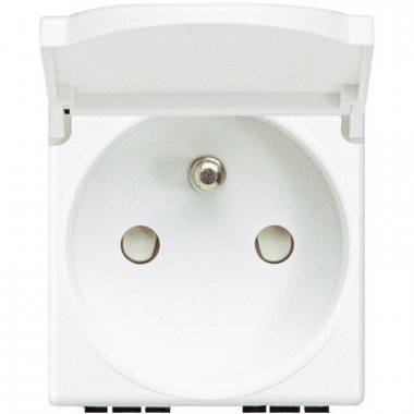 Фотография товара 'Legrand Розетка 2П + заземление 10А/16А 250В с крышкой N4145'