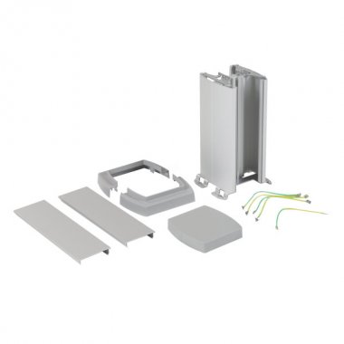 Фотография товара 'Legrand Универсальная мини-колонна алюминиевая с крышкой из алюминия 2 секции, 653121'