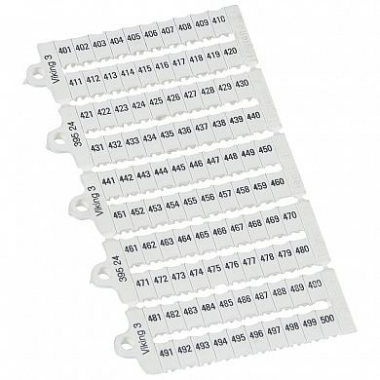 Фотография товара 'Legrand Листы с этикетками для клеммных блоков Viking 3 039524'