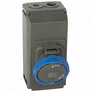 Фотография товара 'Legrand Розетка накладного монтажа Hypra IP 66/67-55 2К+3 63 А 059336'