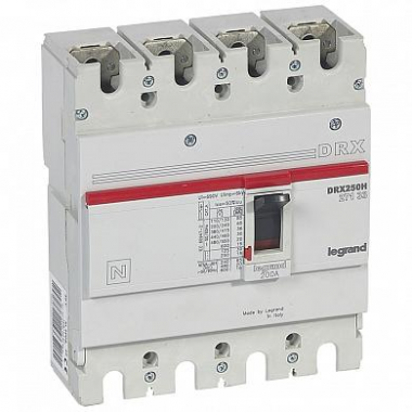 Фотография товара 'Legrand DRX250 термомагнитный 200A 4П 36KA 027133'