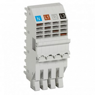 Фотография товара 'Legrand HX3 Суппорт втычной для DX3 1 Мод 4П 404508'