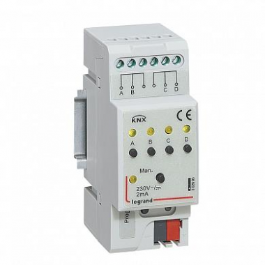 Фотография товара 'Legrand KNX Бинарный ввод 220В 4-канальный. 2 мод. 002693'