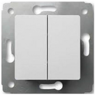 Фотография товара 'Legrand Cariva DIY Выключатель двухклавишный 695934'