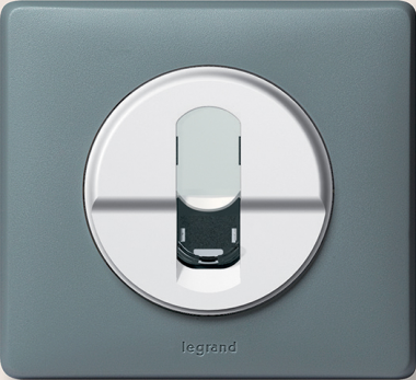 Фотография товара 'Legrand Celiane DIY Розетка телефонная RJ11, с лицевой панелью 696945'