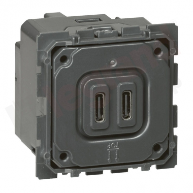 Фотография товара 'Legrand Celiane.Зарядное устройство с двумя USB-разьемами 067466'