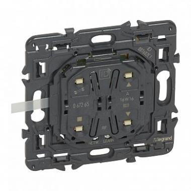 Фотография товара 'Legrand MyHome Play Zigbee. Настенное плоское радиоуправляющее устройство жалюзи 067265'