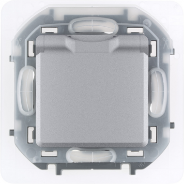 Фотография товара 'Legrand Inspiria Розетка 2К+З IP44 с крышкой 673742'