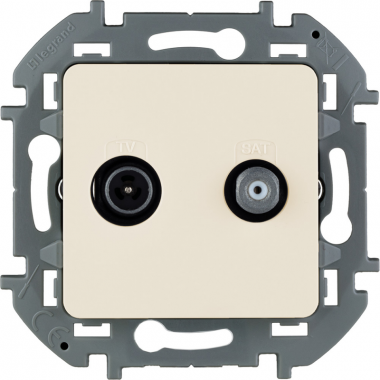 Фотография товара 'Legrand Inspiria Розетка TV/SAT "звезда" 673881'