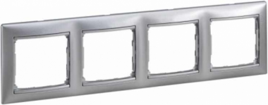 Фотография товара 'Legrand Valena Classic DIY Рамка 4 поста, горизонтальная 694379'