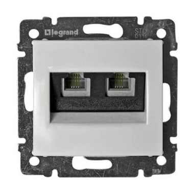 Фотография товара 'Legrand Valena Classic DIY Розетка 2 х RJ11 694275'