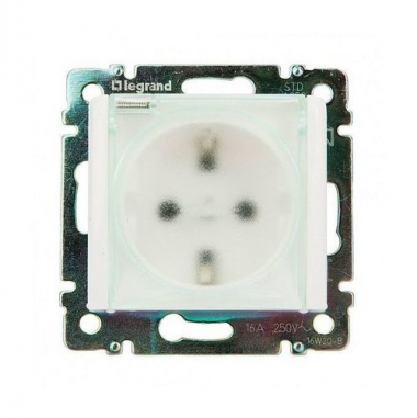 Фотография товара 'Legrand Valena Classic DIY Розетка 2К+З, 10/16А 230/250В IP44 695641'