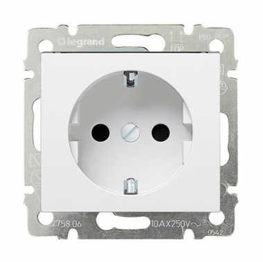 Фотография товара 'Legrand Valena Classic DIY Розетка 2К+З, 10/16А 230/250В 694280'