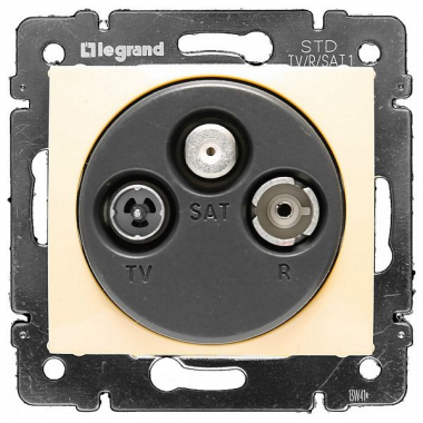 Фотография товара 'Legrand Valena Classic DIY Розетка TV-FM-SAT звезда 695639'