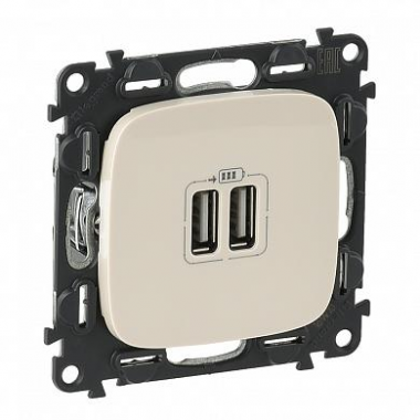 Фотография товара 'Legrand Valena Allure Зарядное утройство 2хUSB 754996'