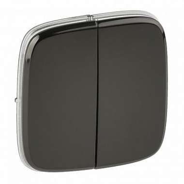 Фотография товара 'Legrand Valena ALLURE.Лицевая панель для двухклавишного выключателя 755123'