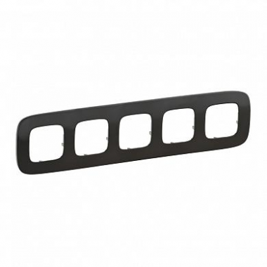 Фотография товара 'Legrand Valena ALLURE.Рамка "Черная сталь".5-постовая 755515'