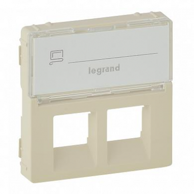 Фотография товара 'Legrand Valena Life Лицевая панель 2х RJ11, RJ45 с маркер. 755481'