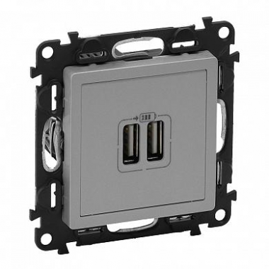 Фотография товара 'Legrand Valena Life Розетка USB, зарядн. устр. 2хUSB 753612'