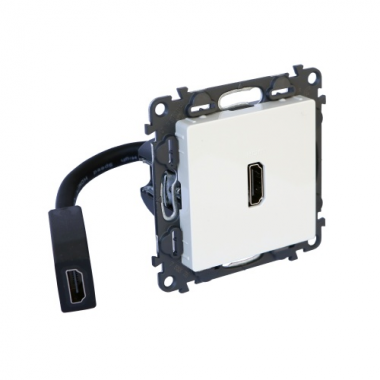 Фотография товара 'Legrand Valena LIFE. Розетка HDMI с предварительно подключенным разьемом 753275'