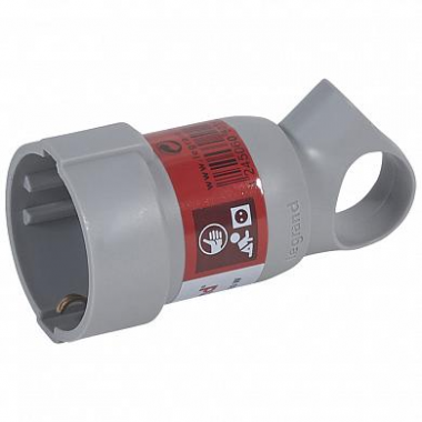 Фотография товара 'Legrand Розетка 2К+З 16А с кольцом 050193'