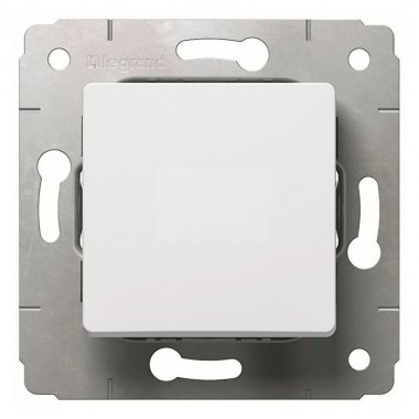 Фотография товара 'Legrand Выключатель 1-клавишный, IP44, 250В, Cariva 773609'