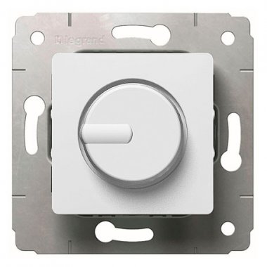 Фотография товара 'Legrand Светорегулятор поворотный, 300Вт, 230В, Cariva 773617'