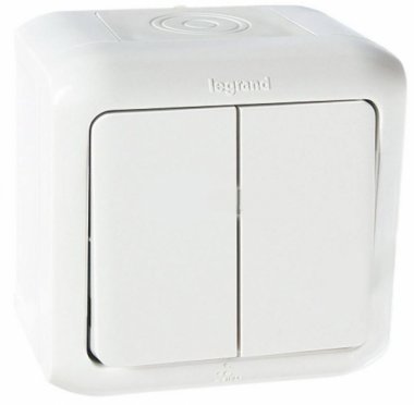 Фотография товара 'Legrand Выключатель двухполюсный, Quteo 782309'