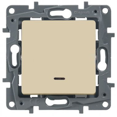 Фотография товара 'Legrand Выключатель с подсветкой, 10АХ, с винтовыми зажимами 672303'