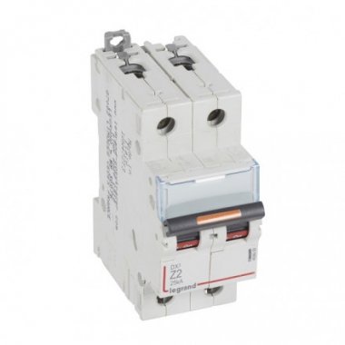 Фотография товара 'Legrand Автоматический выключатель, серия DX3, Z2A, 25кА, 2-полюсный 409908'