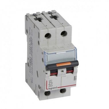 Фотография товара 'Legrand Автоматический выключатель, серия DX3, Z3A, 25кА, 2-полюсный 409909'