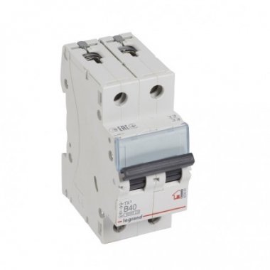 Фотография товара 'Legrand Автоматический выключатель, серия TX3 B40A 2-полюсный 403990'