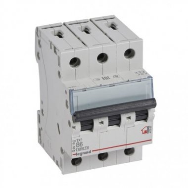 Фотография товара 'Legrand Автоматический выключатель, серия TX3 B6A 3-полюсный 403997'