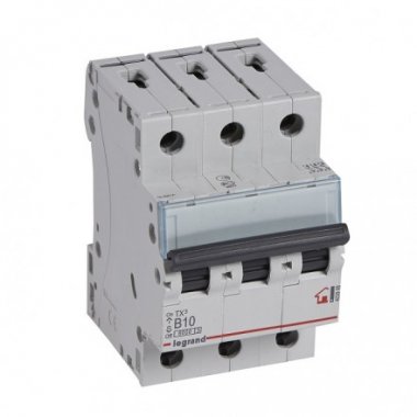 Фотография товара 'Legrand Автоматический выключатель, серия TX3 B10A 3-полюсный 403998'