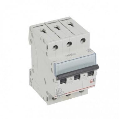 Фотография товара 'Legrand Автоматический выключатель, серия TX3 B16A 3-полюсный 404000'