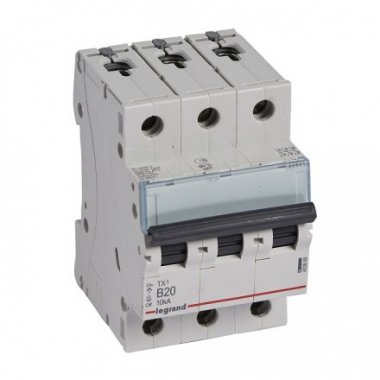 Фотография товара 'Legrand Автоматический выключатель, серия TX3, 3-полюсный 403889'