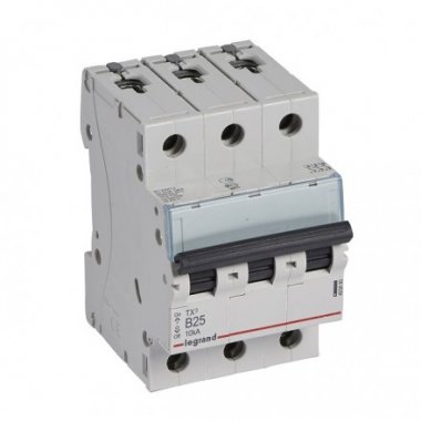 Фотография товара 'Legrand Автоматический выключатель, серия TX3, 3-полюсный 403890'