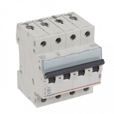 Фотография товара 'Legrand Автоматический выключатель, серия TX3, 4-полюсный 403899'