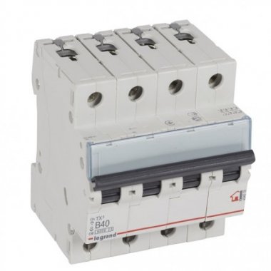 Фотография товара 'Legrand Автоматический выключатель, серия TX3 B40A 4-полюсный 404018'