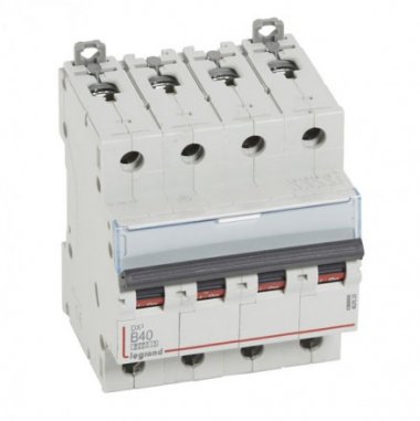 Фотография товара 'Legrand Автоматический выключатель, серия DX3, B40A 4-полюсный 407628'