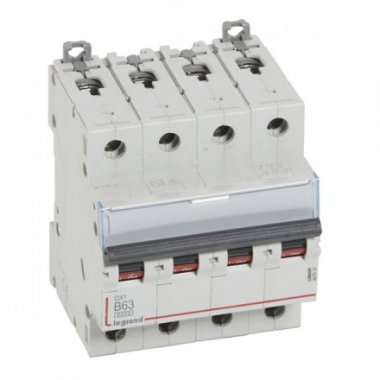 Фотография товара 'Legrand Автоматический выключатель, серия DX3, B63A 4-полюсный 407630'
