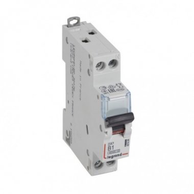 Фотография товара 'Legrand Автоматический выключатель, серия DX3 1-полюсный + нейтраль 407468'