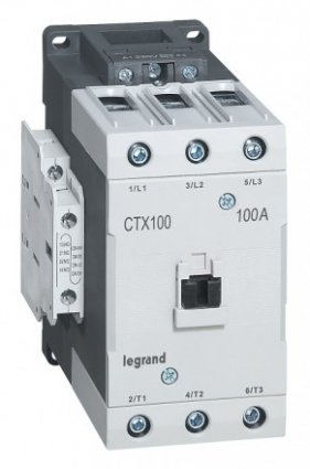 Фотография товара 'Legrand Контактор CTX3 3P 100A 2 НО + 2 НЗ 24V 416220'