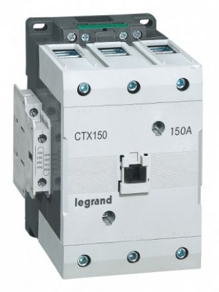 Фотография товара 'Legrand Контактор CTX3, торцевой зажим, 3P 150A 2 НО + 2 НЗ ~415V 416279'