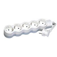 Фотография товара 'Legrand Удлинитель ультраплоский, 5 розеток, 16А - серия Стандарт шнур 1,5 м 695011'